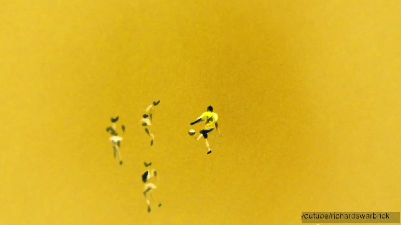 Grandes gols das Copas do Mundo em uma anima&ccedil;&atilde;o bem legal