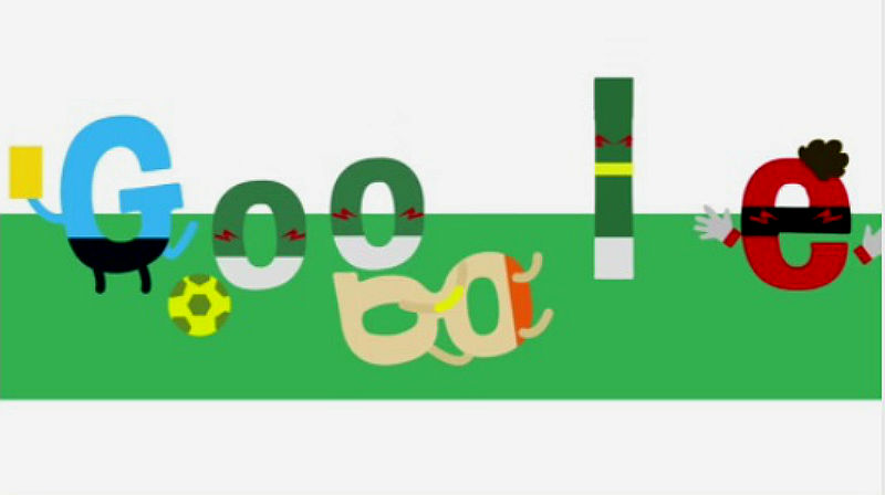 Até o doodle acha que Robben simulou ter sofrido pênalti