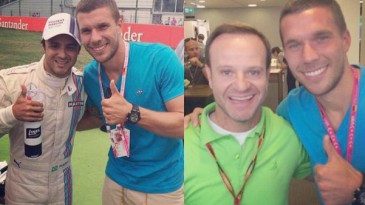 Podolski não ficou, mas parece que nunca vai esquecer o Brasil