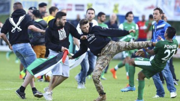 As hostilidades entre Israel e Palestina ficaram mais acirradas até no futebol