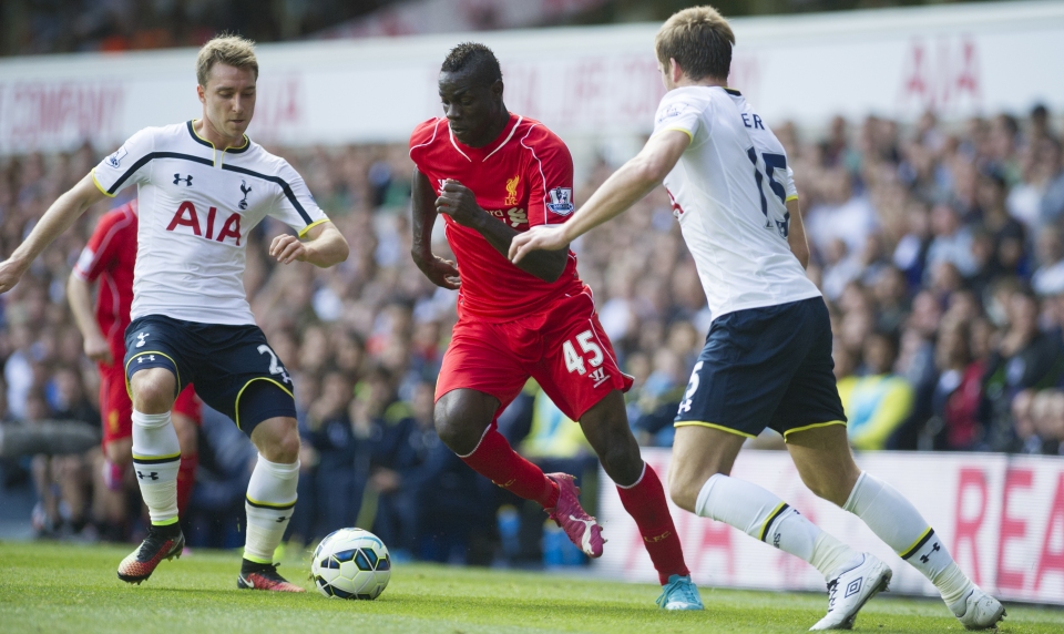 Mario Balotelli, em sua estreia pelo Liverpool