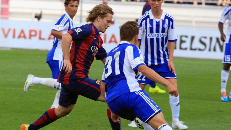 Rakitic e Rafinha v&atilde;o bem no amistoso do Barcelona contra o Helsinki