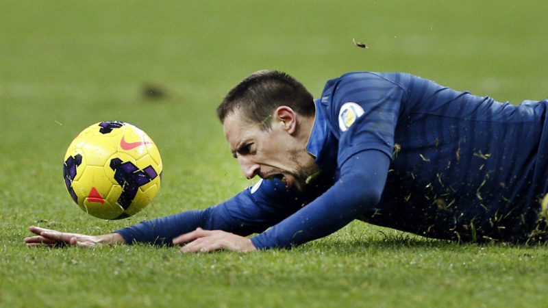 Rib&eacute;ry n&atilde;o ganhou nenhum t&iacute;tulo com a Fran&ccedil;a (AP Photo/Christophe Ena, File)