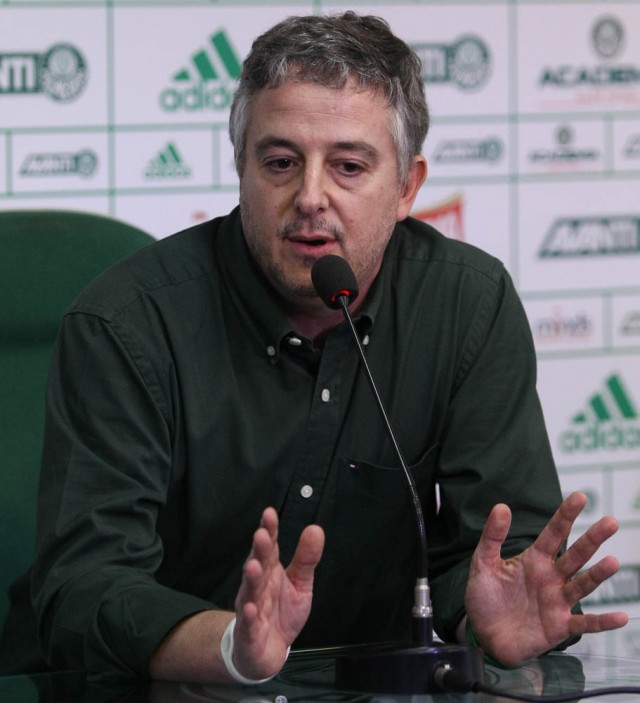 Paulo Nobre, presidente do Palmeiras: o discurso &eacute; novo. J&aacute; a pr&aacute;tica &eacute; velha de tr&ecirc;s d&eacute;cadas (Foto: Cesar Greco / Fotoarena) 