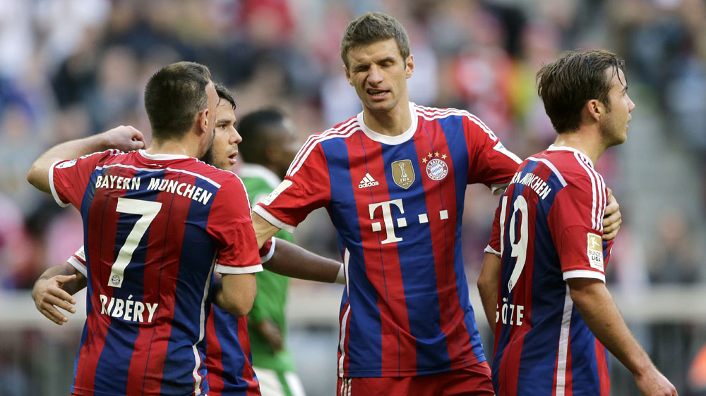 Bayern de Munique continua impar&aacute;vel e coroou goleada com um gola&ccedil;o de G&ouml;tze