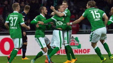 Veja a curva impressionante da bola no golaço de falta de Junuzovic pelo Werder Bremen