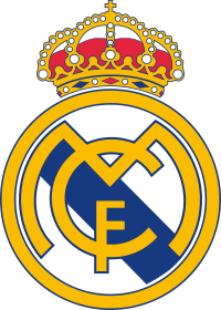 Escudo do Real Madrid com coroa e cruz