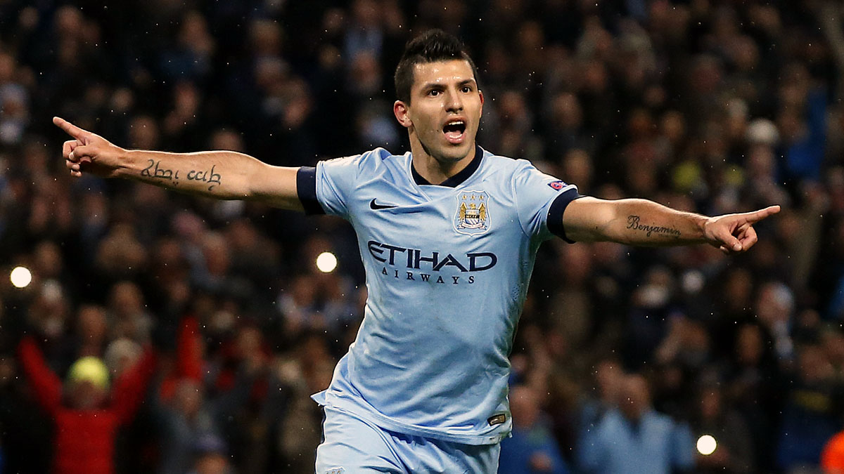 Ag&uuml;ero afasta desastre na Champions, mas Manchester City ainda tem desafio pela frente