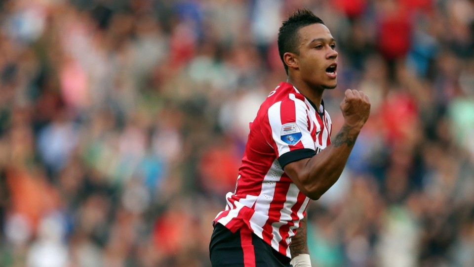 Depay coroou campanha fant&aacute;stica com gola&ccedil;o no jogo do t&iacute;tulo do PSV