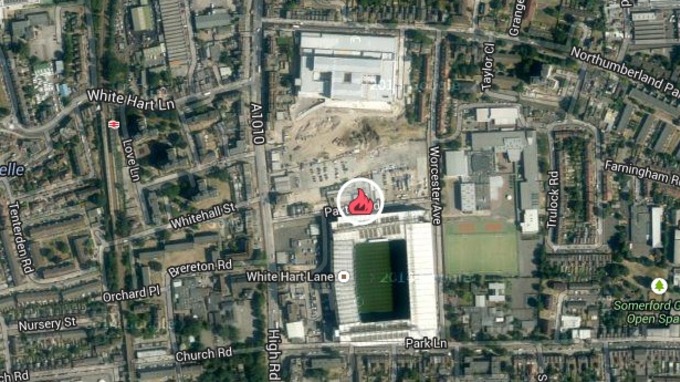 Local do inc&ecirc;ndio (Reprodu&ccedil;&atilde;o/ITV)