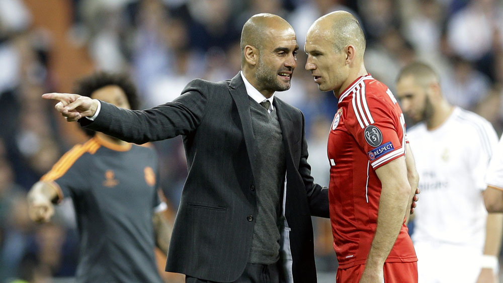 Para Robben, n&atilde;o h&aacute; nenhum t&eacute;cnico no mundo melhor que Guardiola