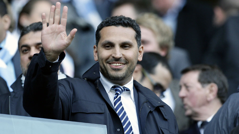 O presidente do Manchester City, Khaldoon Al Mubarak (AP Photo/Jon Super)