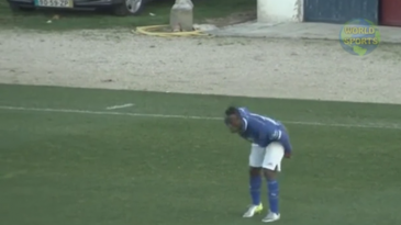 A comemoração de gol mais polêmica do ano aconteceu na segundona portuguesa