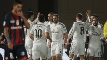 A superação não compensou os erros do San Lorenzo, ainda mais contra a máquina do Real Madrid