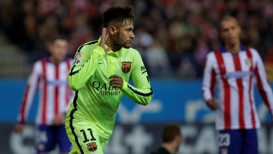 Na bola e nos nervos, Neymar desestabilizou o Atl&eacute;tico e ajudou o Bar&ccedil;a a avan&ccedil;ar na copa