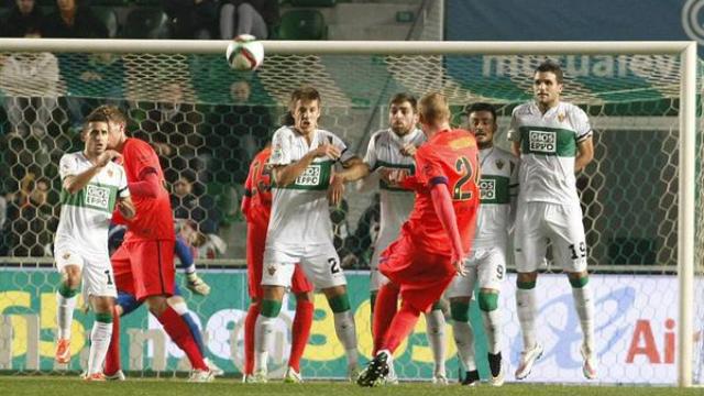 A vit&oacute;ria do Barcelona foi t&atilde;o f&aacute;cil que at&eacute; Mathieu marcou um gola&ccedil;o de falta