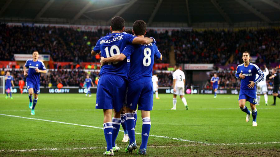 Parecia Brasil x Alemanha, mas era s&oacute; o Chelsea sapecando o Swansea