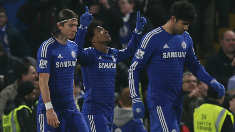 Willian abre caminho para vit&oacute;ria do Chelsea com gola&ccedil;o contra o Watford