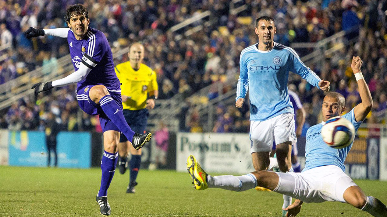 Kak&aacute; marcou o gol do Orlando no empate por 1 a 1 com o New York City, em amistoso (Foto: divulga&ccedil;&atilde;o)