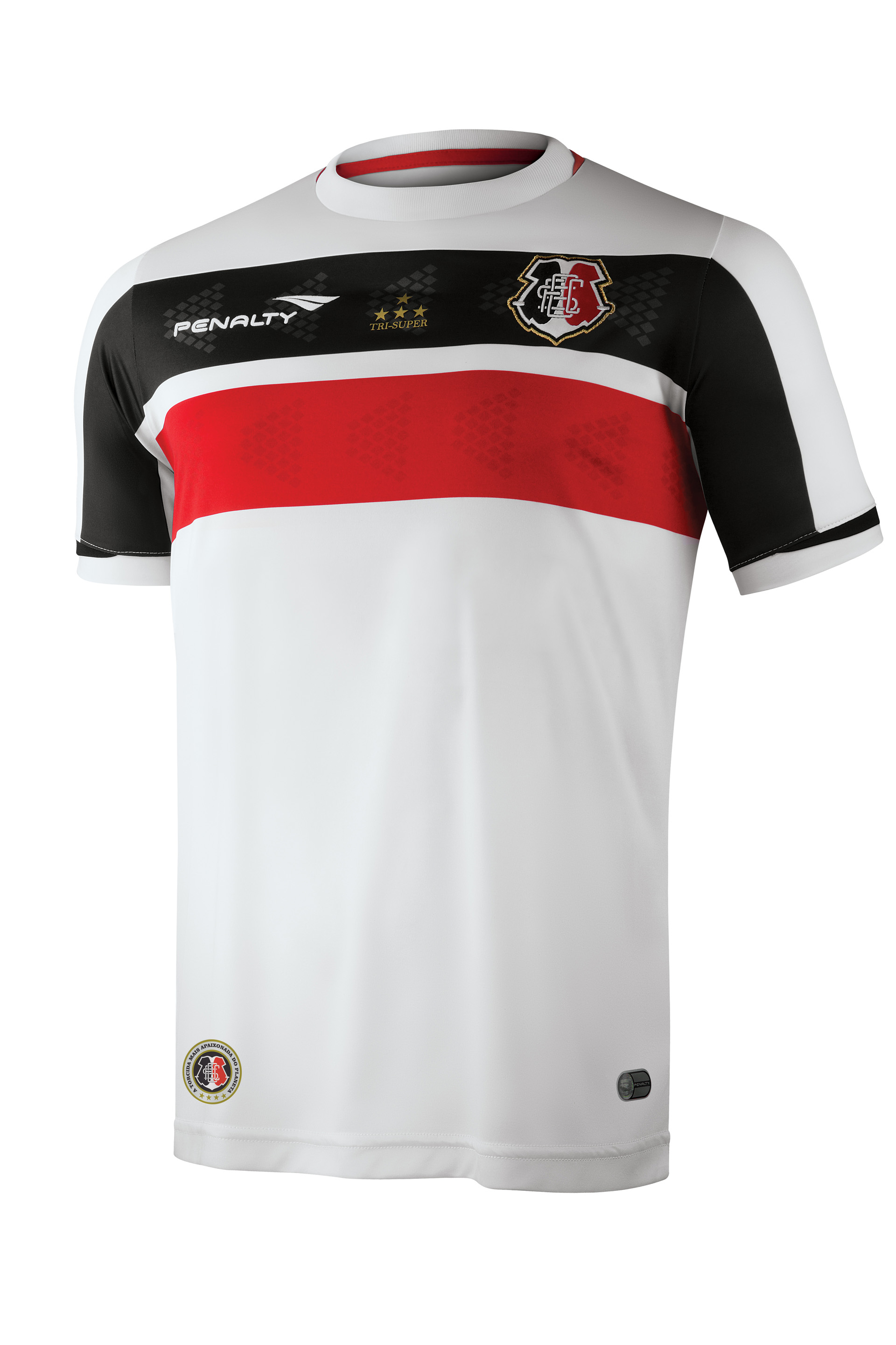 A frente da camisa 1 do Santa Cruz