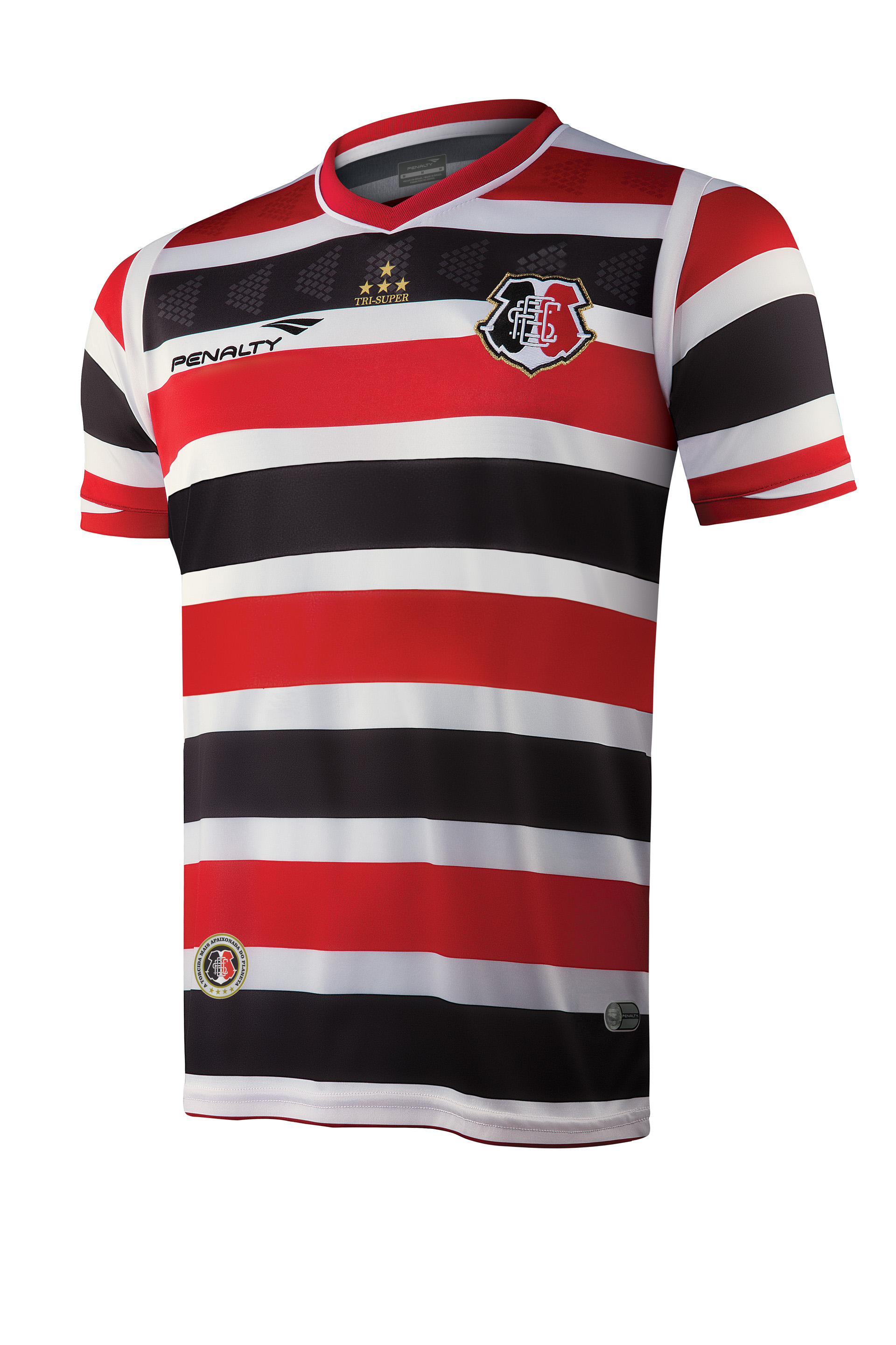 A frente da camisa 2 do Santa Cruz