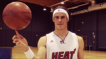 Gareth Bale mostrou que manja de basquete e foi bem no desafio da NBA