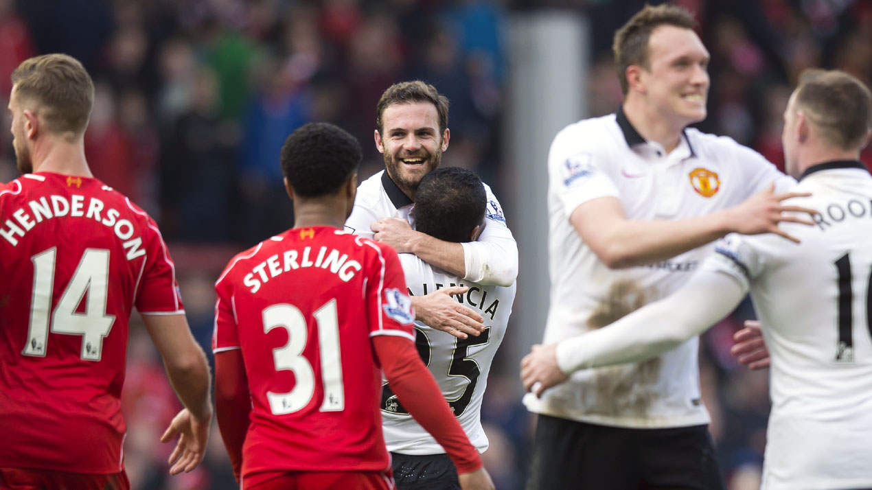 O camisa 8 decidiu em Anfield: Gerrard expulso, Mata artilheiro