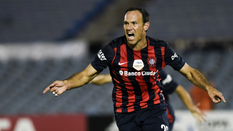 Mauro Matos, do San Lorenzo (AP Photo/Matilde Campodonico)
