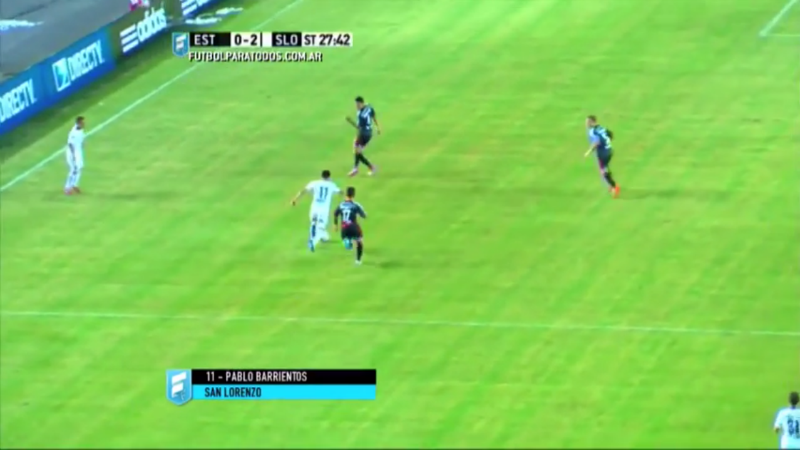 Veja o golaço do meio da rua que Barrientos fez pelo San Lorenzo