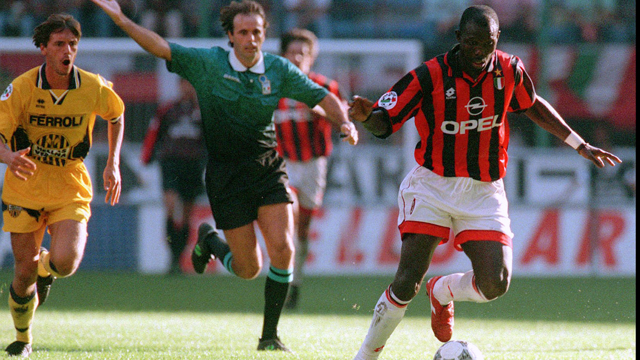 Contra o Verona, Weah marcou um dos maiores gola&ccedil;os da sua carreira no Milan