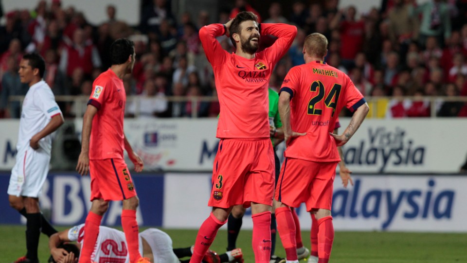 O Barcelona relaxou demais contra o Sevilla e deixou escapar das m&atilde;os a vit&oacute;ria