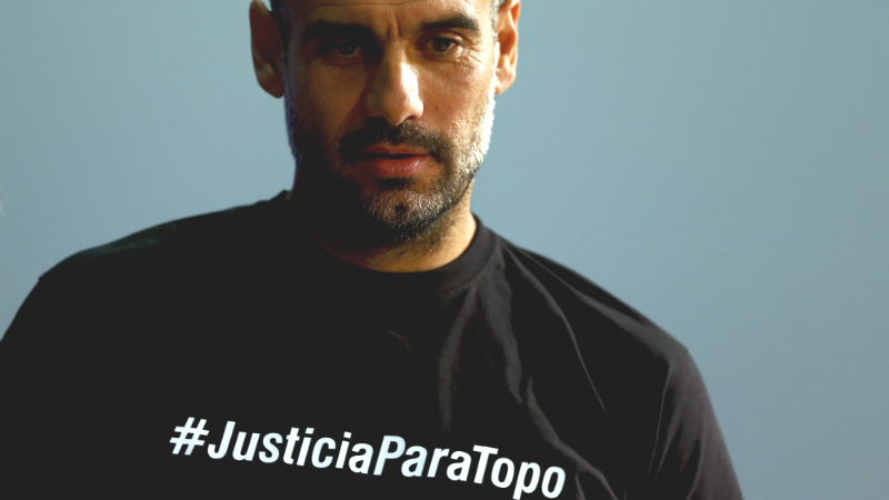 Acredite: Uefa pensa em punir Guardiola por camiseta que cobra justi&ccedil;a por morte de jornalista