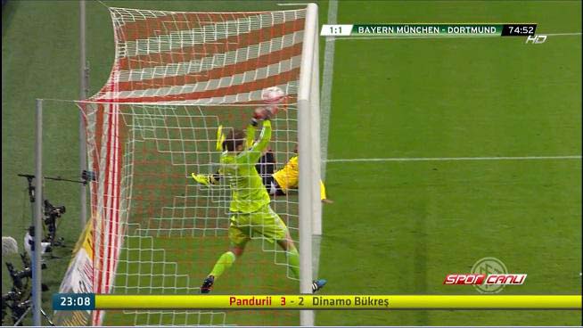 A bola claramente entrou