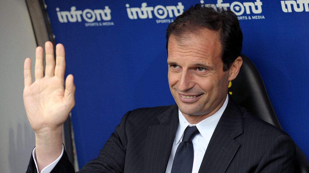 Massimiliano Allegri, t&eacute;cnico da Juventus (AP Photo/Carlo Baroncini) 