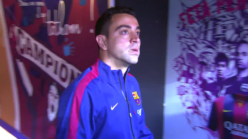 O adeus de Xavi ao Camp Nou foi marcado por uma bela festa da torcida do Bar&ccedil;a