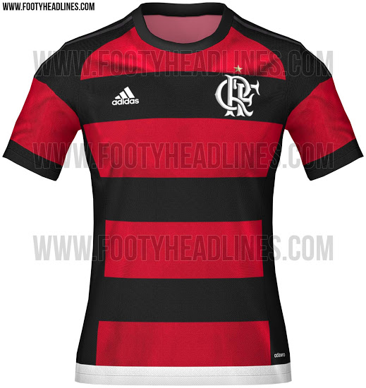 A camisa 1 do Flamengo para 2015, feita pela Adidas