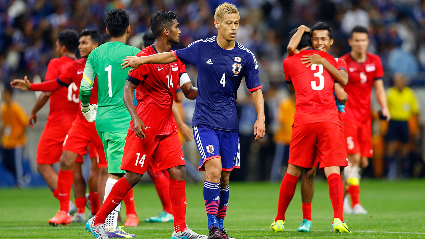 A surpresa passeou nas Eliminat&oacute;rias da &Aacute;sia para 2018 e o Jap&atilde;o sambou