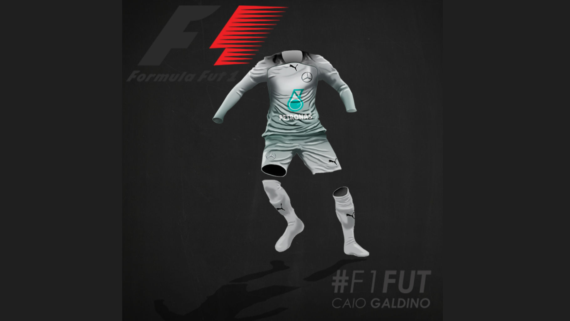 Como seriam os uniformes de futebol das escuderias da F&oacute;rmula 1?