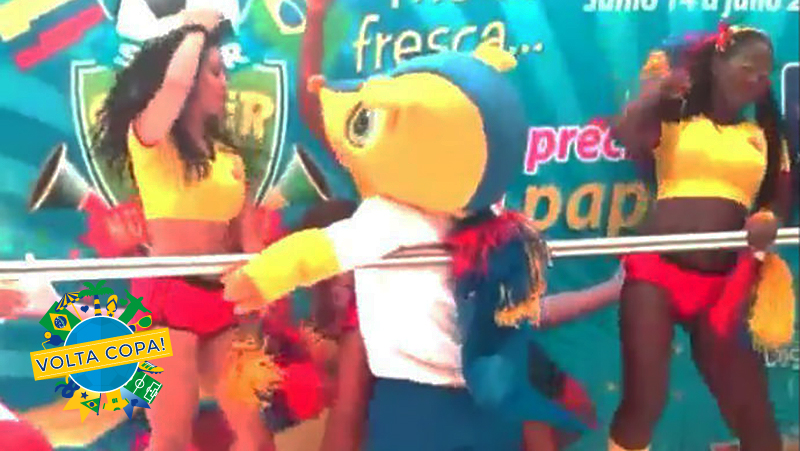 [Copa 2014, um ano] Fuleco tem um primo &lsquo;muy caliente&rsquo; na Col&ocirc;mbia