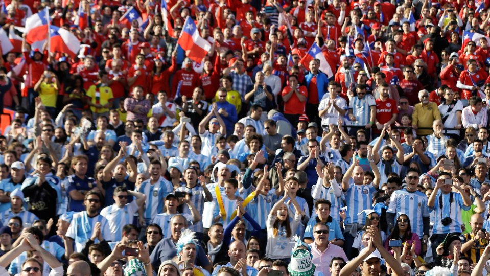 A final da Copa Am&eacute;rica teve confus&atilde;o nas arquibancadas, e at&eacute; a fam&iacute;lia de Messi sofreu