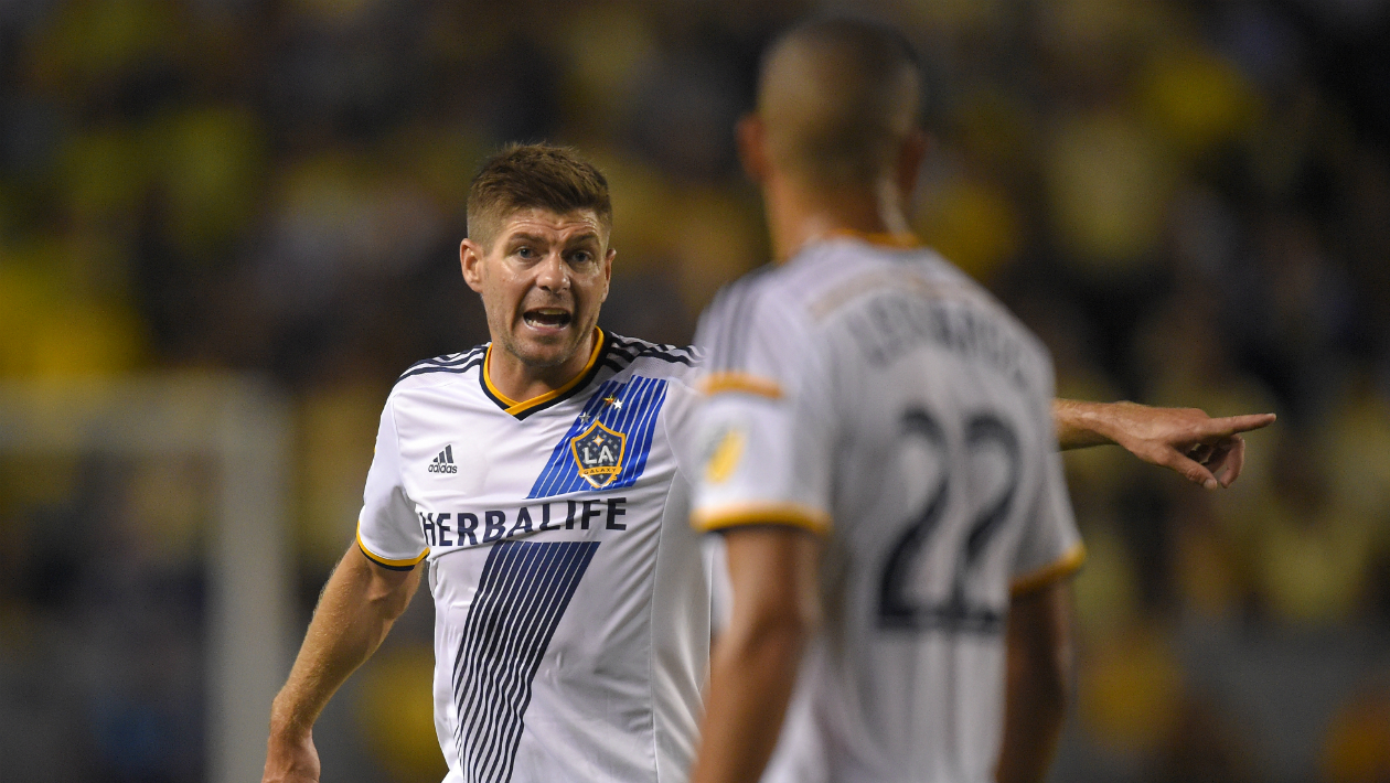 Era apenas a estreia, mas Gerrard j&aacute; parecia um l&iacute;der no Galaxy