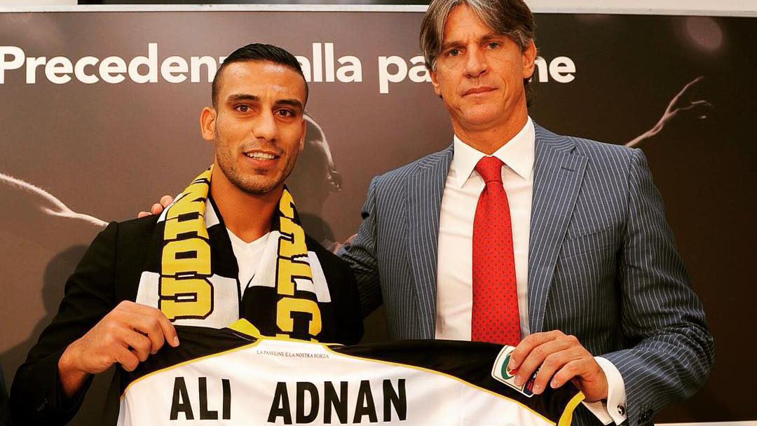 Conhe&ccedil;a Ali Adnan, o primeiro jogador do Iraque a jogar na Serie A do Campeonato Italiano