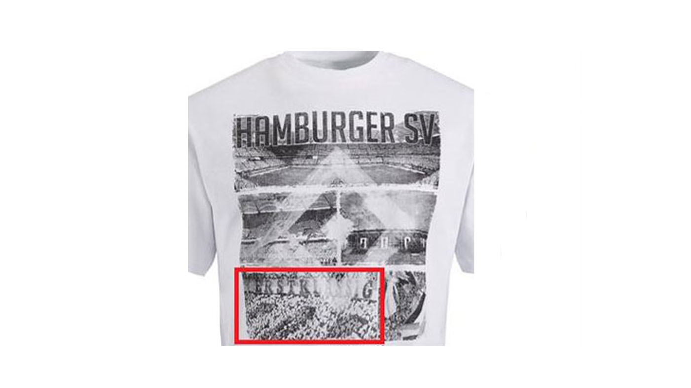 Hamburgo fez camisa com imagens da sua torcida. Mas colocou uma do Hertha