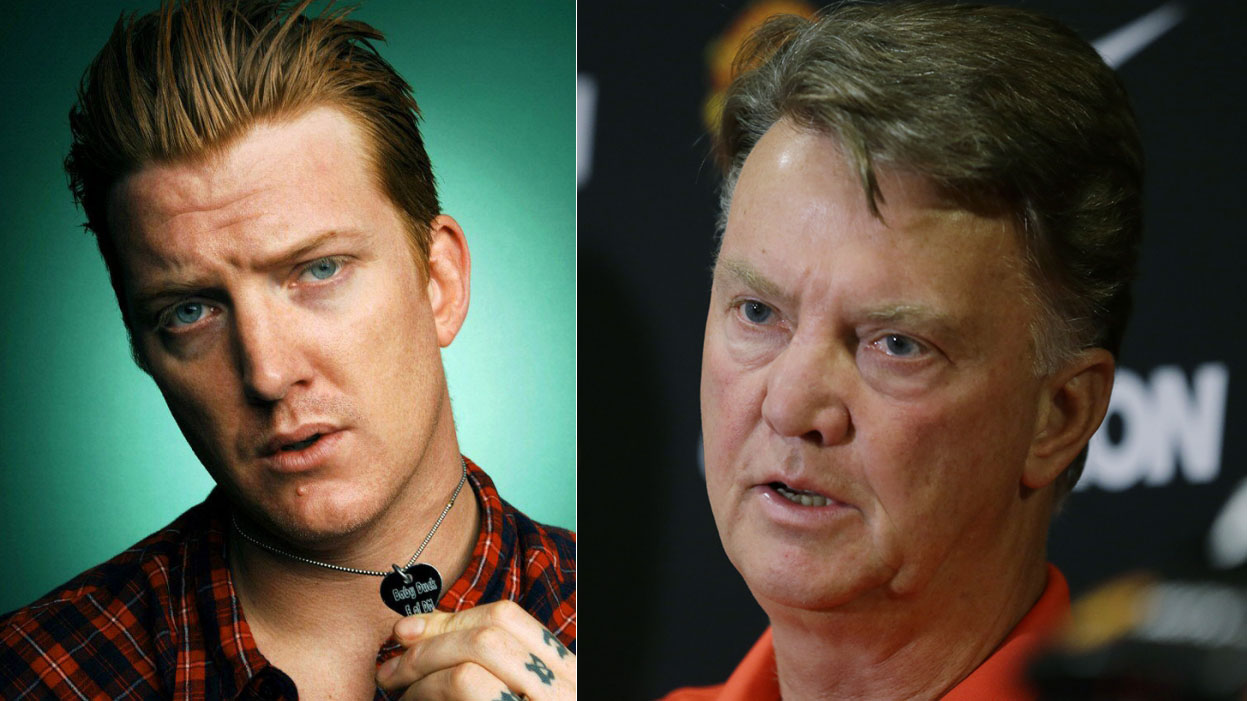 Seria Van Gaal o pai do l&iacute;der do Queens of the Stone Age? (Foto: AP)