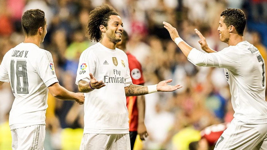 O Real Madrid faturou o Trof&eacute;u Bernab&eacute;u gra&ccedil;as a um senhor gola&ccedil;o de Marcelo