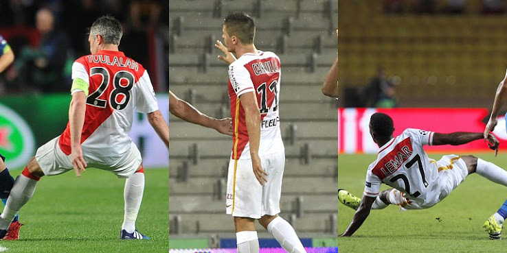 Uniforme do Monaco na Champions passada, e atual camisa na Ligue 1 e na Liga dos Campe&otilde;es