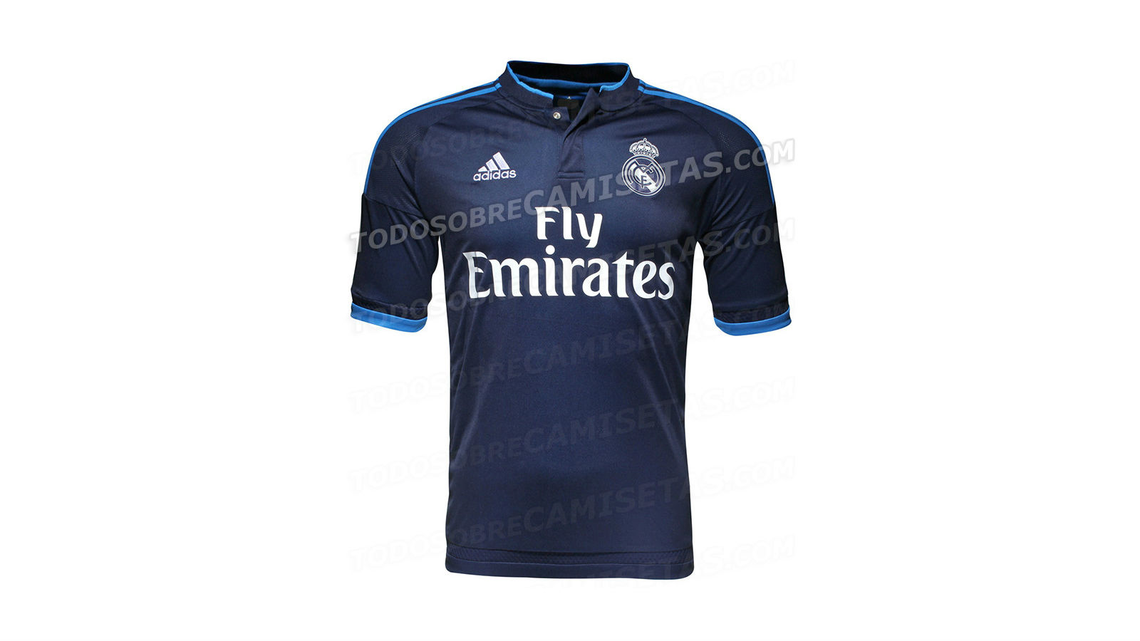 Ficou bem bonita a terceira camisa azul-marinho do Real Madrid