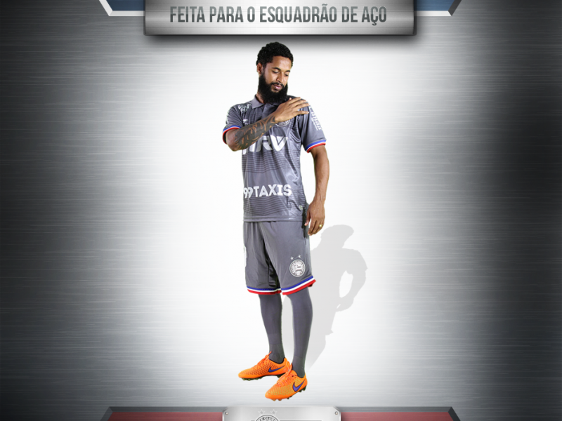 O novo uniforme prateado do Bahia (Foto: Divulga&ccedil;&atilde;o)