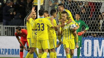 Coisa de maluco: o primeiro jogo da Champions no Cazaquistão teve três gols contra