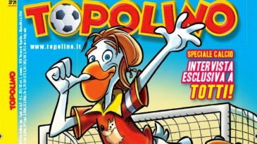 Totti virou personagem do Pato Donald e ganhará um gibi em homenagem ao gol 300